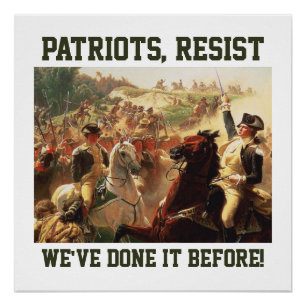 Póster Patriotas resistem a ataques à democracia
