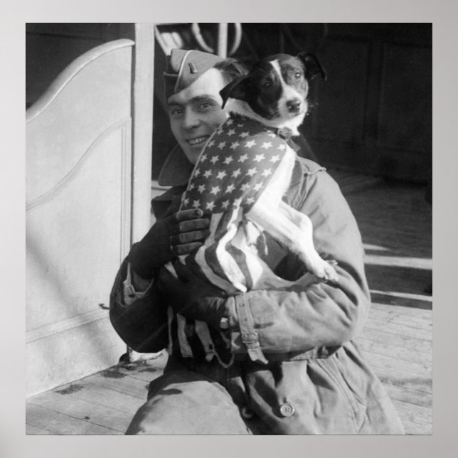 Poster Patriotic Pooch, início dos anos 1900 (Frente)