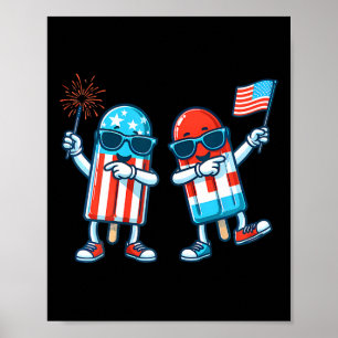 Poster Patriótico Cuja Bandeira Americana No 4 De Julho
