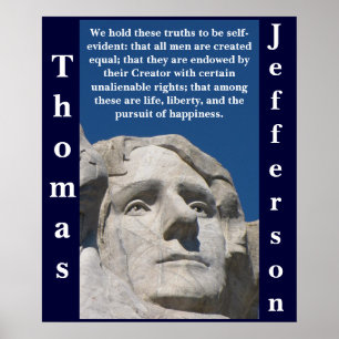 Poster patriótico de Thomas Jefferson