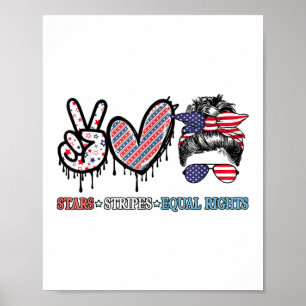 Poster Patriótico Engraçado do Bandeira dos EUA