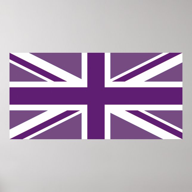 Poster Patriótico União Britânica Jack Flag (Frente)
