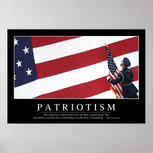 Póster Patriotismo: Citações inspiradas