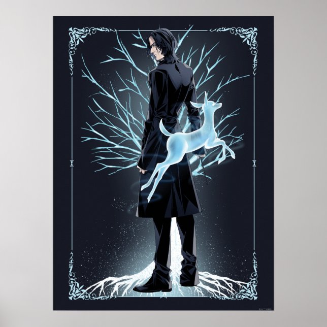Poster Patrono de Cervídeo do Professor Snape (Frente)