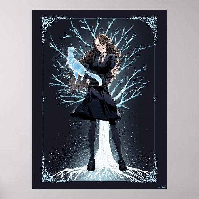 Poster Patronus do Anime Hermione Granger (Frente)