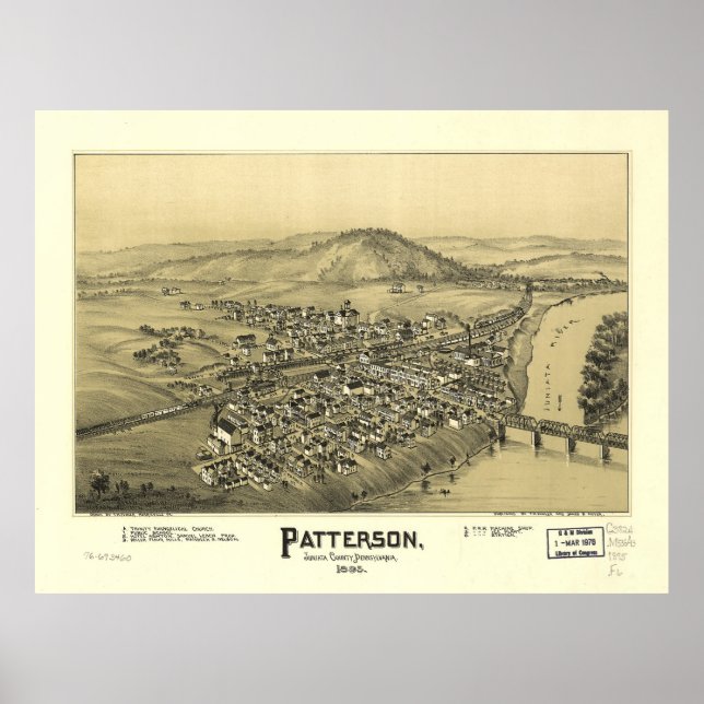 Póster Patterson (Mifflin), Pensilvânia (1895) (Frente)