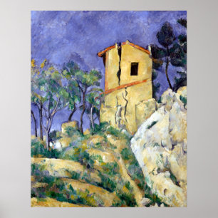 Poster Paul Cezanne A Casa com as Paredes Rachadas