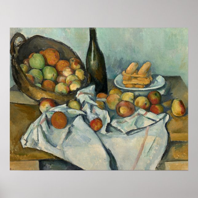 Poster Paul Cezanne - A Cesta das Maçãs (Frente)