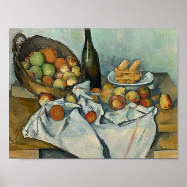 Poster Paul Cezanne - A Cesta das Maçãs (Frente)