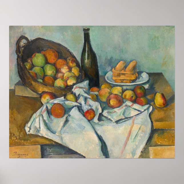 Poster Paul Cezanne - A Cesta de Maçãs (Frente)