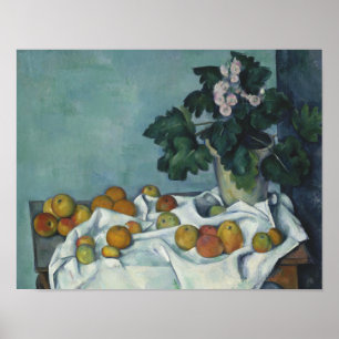Poster Paul Cezanne - A Vida Estática com Maçãs e um P