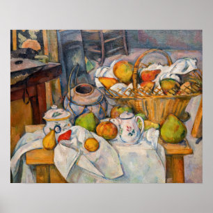 Poster Paul Cezanne - A Vida Estática com o Cesto