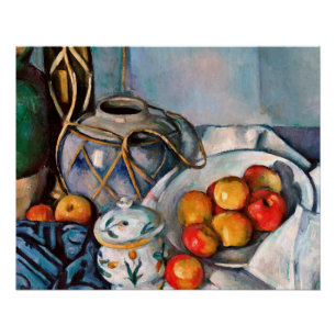 Póster Paul Cezanne - ainda vida com maçãs