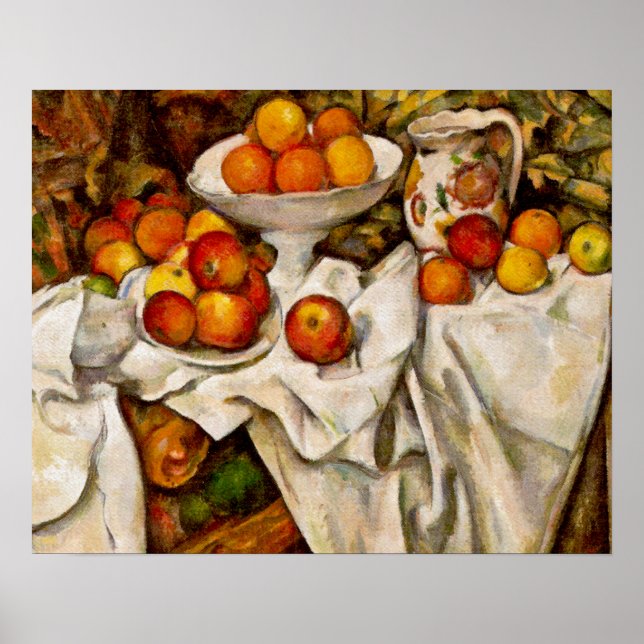 Poster Paul Cezanne Apple Orangismo Impressionismo (Frente)