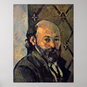 Poster Paul Cezanne - Auto-retrato do papel de parede