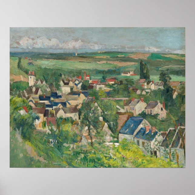 Poster Paul Cezanne - Auvers, Visão Panorâmica (Frente)