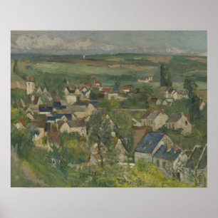 Poster Paul Cezanne - Auvers, Vista Panorâmica