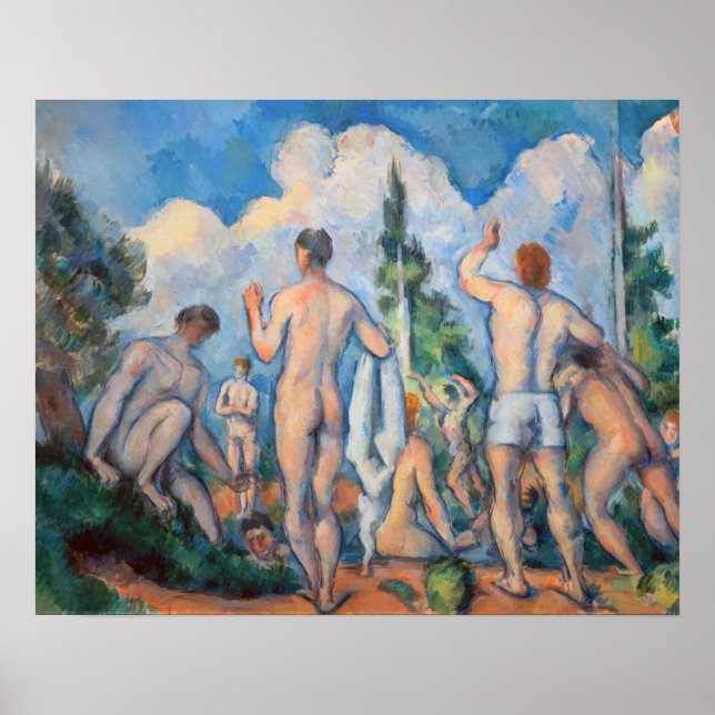 Poster Paul Cezanne - Banhistas (Frente)