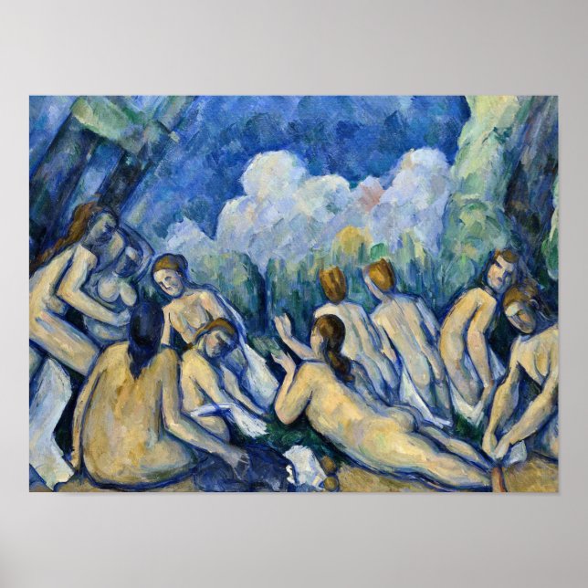 Poster Paul Cezanne - Bathers (Les Grandes Baigneuses) (Frente)