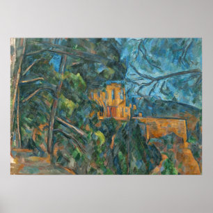 Poster Paul Cezanne   Castelo Negro, 1900-04 (óleo sobre 