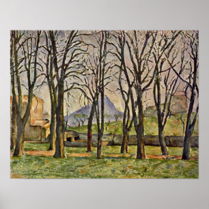 Póster Paul Cezanne - Chestnut Trees (Jas de Bouffan)