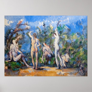 Poster Paul Cezanne - Cinco Bathers