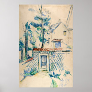 Póster Paul Cezanne Entrée de Jardin
