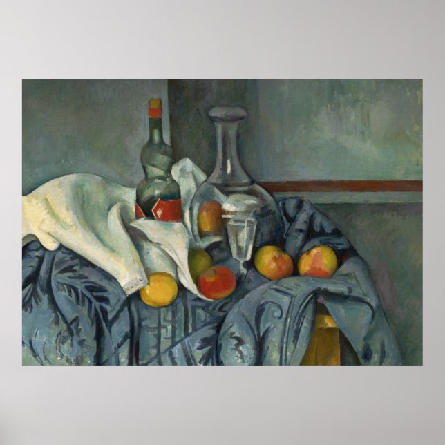 Poster Paul Cezanne | Garrafa de hortelã-pimenta, 1893-18 (Frente)