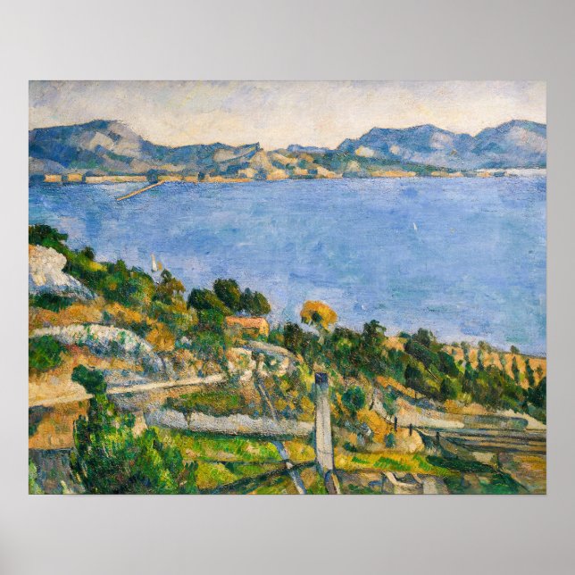 Poster Paul Cezanne - Golfo de Marselha visto de Estaque (Frente)