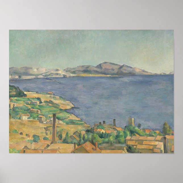 Póster Paul Cezanne | Golfo de Marselha visto de L' (Frente)