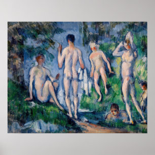 Poster Paul Cezanne - Grupo de Banhistas