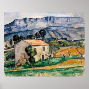 Poster Paul Cezanne - House in Provence