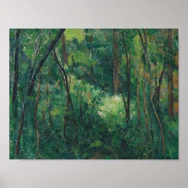 Poster Paul Cezanne - Interior de uma Floresta (Frente)