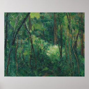 Póster Paul Cezanne - Interior de uma Floresta