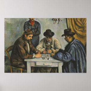 Póster Paul Cezanne - jogadores de cartão