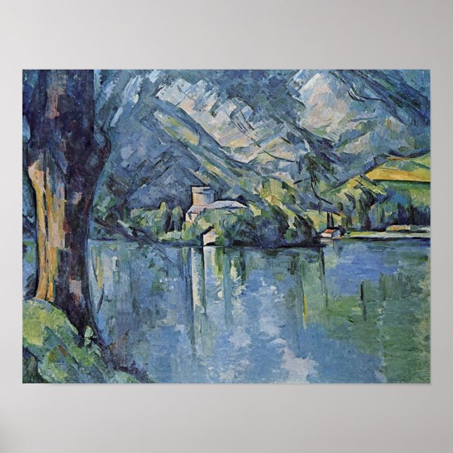 Póster Paul Cezanne - Lago Annecy (Frente)