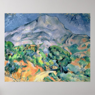 Poster Paul Cezanne   Mont Sainte-Victoire, 1900