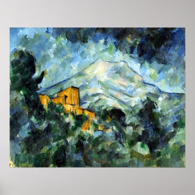 Poster Paul Cezanne Mont Sainte-Victoire e Château Noir (Frente)