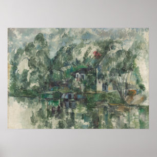 Poster Paul Cezanne Na margem da água, c. 1890 (petró