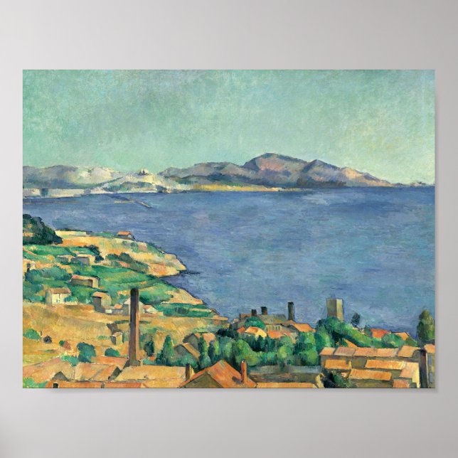 Póster Paul Cezanne - O Golfo de Marselha (Frente)