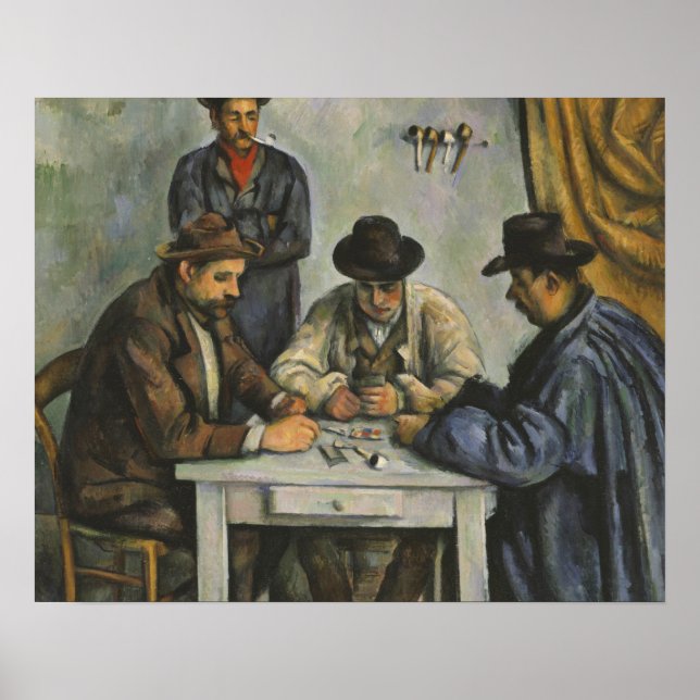 Poster Paul Cezanne - Os Jogadores De Cartão (Frente)