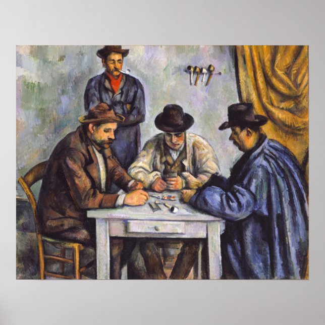 Poster Paul Cezanne - Os Jogadores De Cartão (Frente)