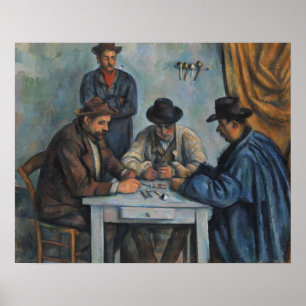 Poster Paul Cezanne os jogadores de cartão