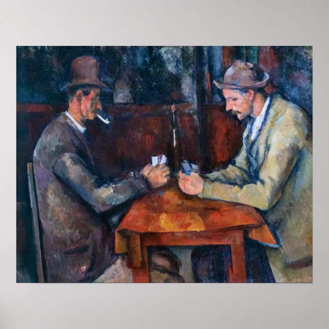 Poster Paul Cezanne - Os Jogadores de Cartas (Frente)