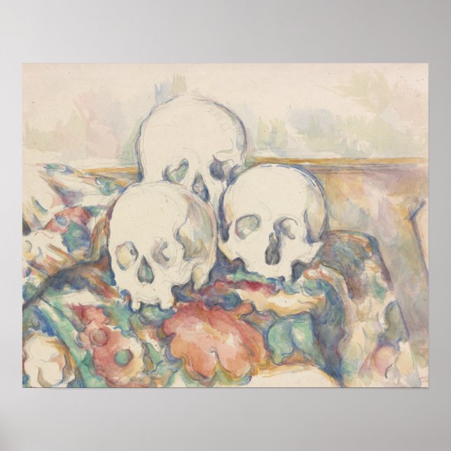 Poster Paul Cezanne - Os Três Capacetes (Frente)