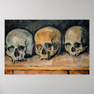 Poster Paul Cezanne - Os Três Crânios 