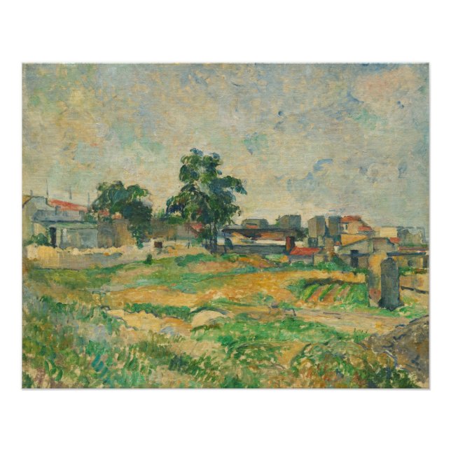 Póster Paul Cezanne | Paisagem perto de Paris, c. 1876 (p (Frente)