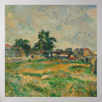 Paul Cezanne - Paisagem Próximo a Paris