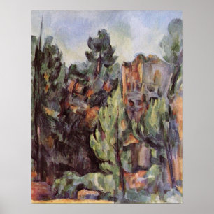 Póster Paul Cezanne - pedreira perto de Bibemus