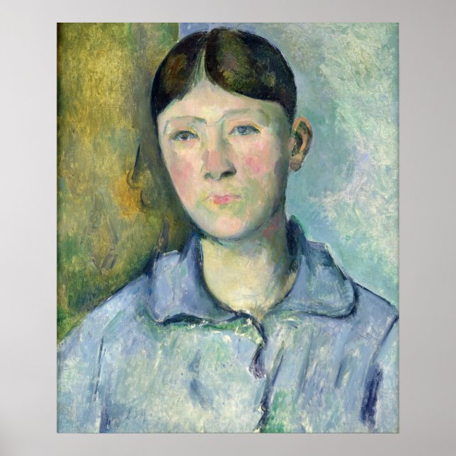 Póster Paul Cezanne | Retrato de Madame Cezanne, 1885-90 (Frente)